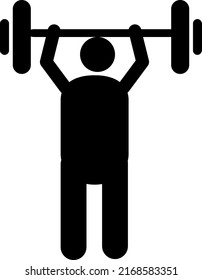 weightlifter Icon Flat illustration on white background..eps

