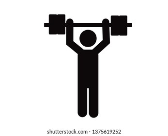 weightlifter Icon vector