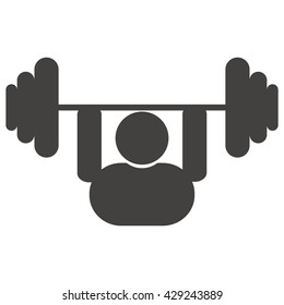 Weightlifter Icon and Vector.