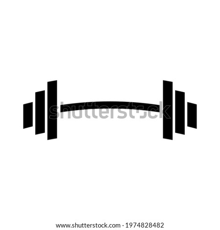 Weightlifter icon vector sign symbol for design