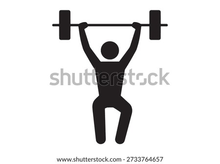 Weightlifter lifting barbell, strongman competition, gym workout, fitness, strength, power