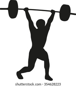 Weightlifter silhouette