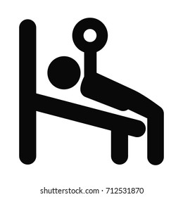 weightlifter silhouette icon