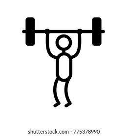 weightlifter stick man