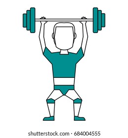weightlifter vector illustration