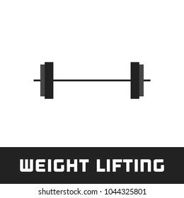 Weightlifting Body Building Gym Dumbbell Fitness Wellness Silhouette Icon Vector Illustration
