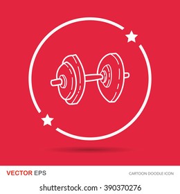 Weightlifting doodle