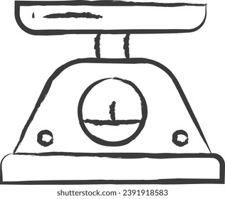 weightlifting Dumbbells hand drawn vector illustration