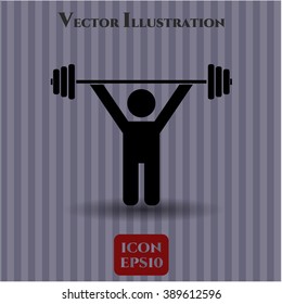 Weightlifting icon