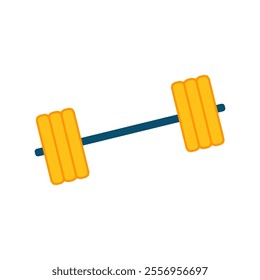 Weightlifting icon. Dumbell icon. Sport symbol. Gym element. Flat design. Vector Illustration.