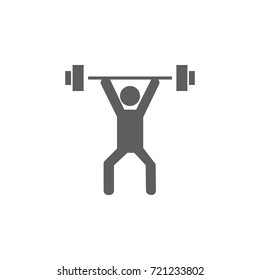 Weightlifting Icon on white background