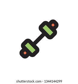 Weightlifting Icon Vector Illustration in Filled Style for Any Purpose
