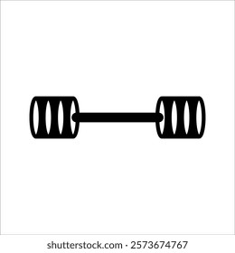 Weightlifting icon vector sign symbol for design,with white background