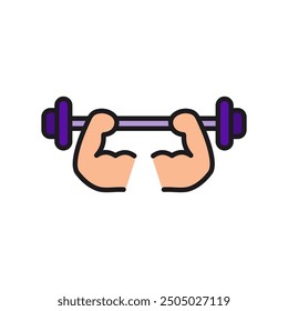 Weightlifting icon vector.weightlifter icon  isolated on white background. Vector illustration can be used for web, mobile,etc.