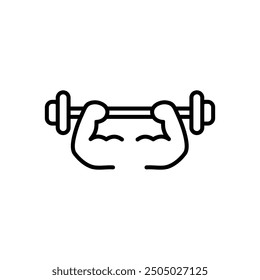 Weightlifting icon vector.weightlifter icon  isolated on white background. Vector illustration can be used for web, mobile,etc.