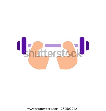 Weightlifting icon vector.weightlifter icon  isolated on white background. Vector illustration can be used for web, mobile,etc.