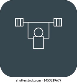 Weightlifting icon for your project
