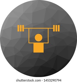Weightlifting icon for your project
