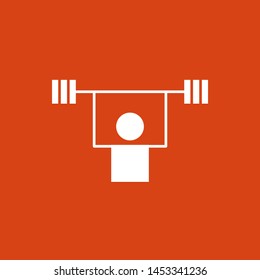 Weightlifting icon for your project
