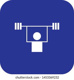 Weightlifting icon for your project

