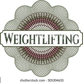 Weightlifting linear rosette