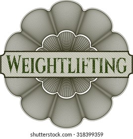 Weightlifting linear rosette