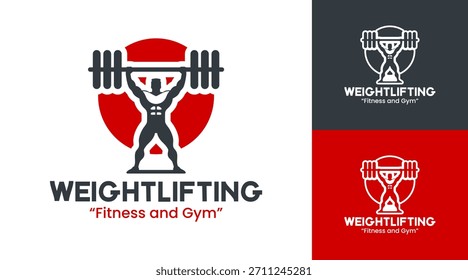 Logotipo de levantamiento de pesas Dynamic Power Athlete Mark