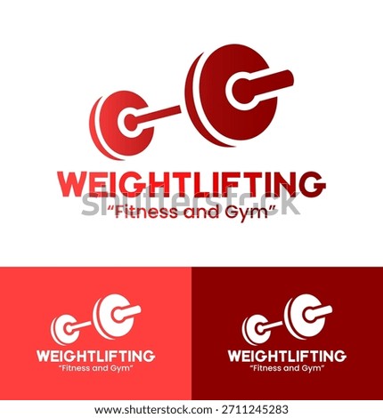 Weightlifting Logo Modern Abstract Strength Icon
