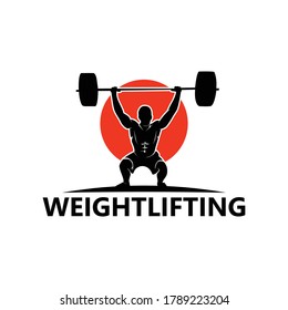 Weightlifting Logo Template Design Vector