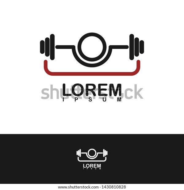 Weightlifting Logo Vector Design Template Stock Vector (Royalty Free ...