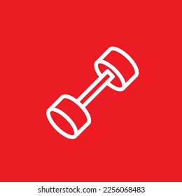 Weightlifting motion line icon, graphics resource template, vector illustration.