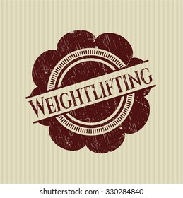 Weightlifting rubber grunge texture seal