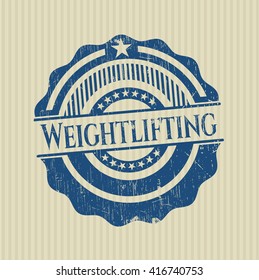 Weightlifting rubber grunge texture seal