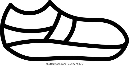 Gewichtheben Schuhe Vektorlinie Symbol Design