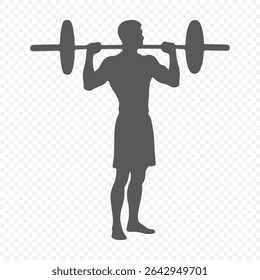 Weightlifting  Silhouette Bundle Set, Weightlifter Silhouette, Weight Lifting Person Silhouette, Body Builder Man Silhouette . 