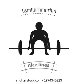 Weightlifting simple vector icon. Weightlifting simple vector icon. Weightlifting simple vector icon. 