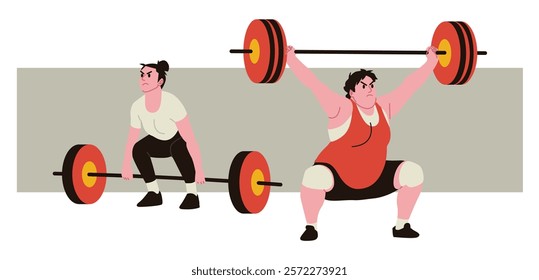 Weightlifting is a sport performed individually. Both men and women can participate in this weightlifting sport