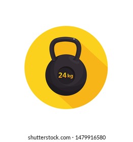 weightlifting sports kettlebell vector illustration