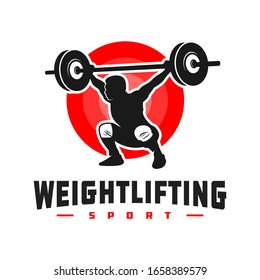 Weightlifting sports logo design your company