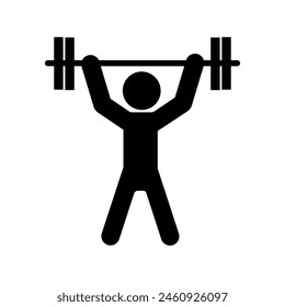 weightlifting strong  - vector icon	