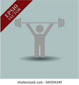 Weightlifting symbol