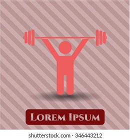 Weightlifting symbol