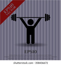 Weightlifting symbol
