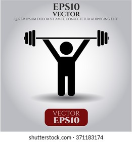 Weightlifting symbol