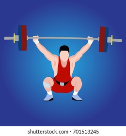 Weightlifting vector 3D isometric