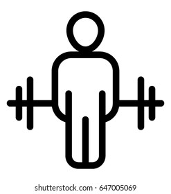 Weightlifting Vector Icon