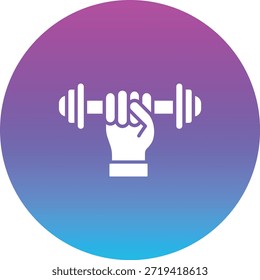 Icono de Vector de levantamiento de pesas. Se puede utilizar para aplicaciones de impresión, móviles y de Web.