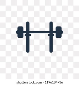 Weightlifting vector icon isolated on transparent background, Weightlifting transparency concept can be used web and mobile