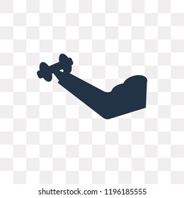 Weightlifting vector icon isolated on transparent background, Weightlifting transparency concept can be used web and mobile
