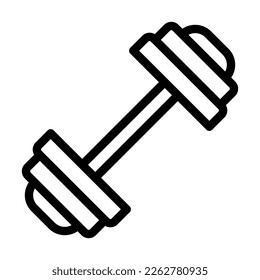 Weightlifting Vector Line Icon Design